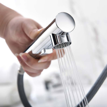 Grifo para lavabo extraíble con agua de lavado para uso en el baño