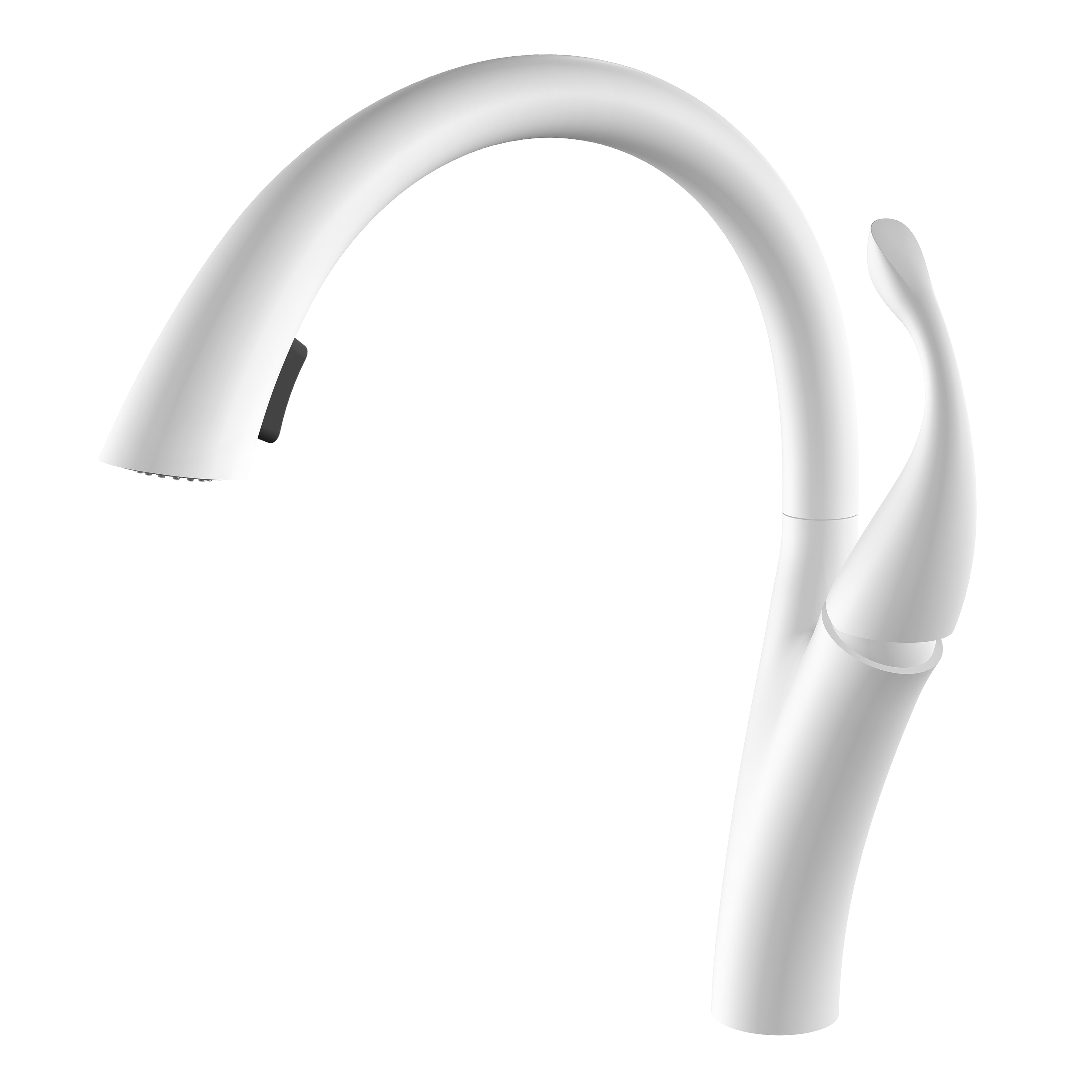 Rociador extraíble para grifo de cocina con diseño de cisne blanco