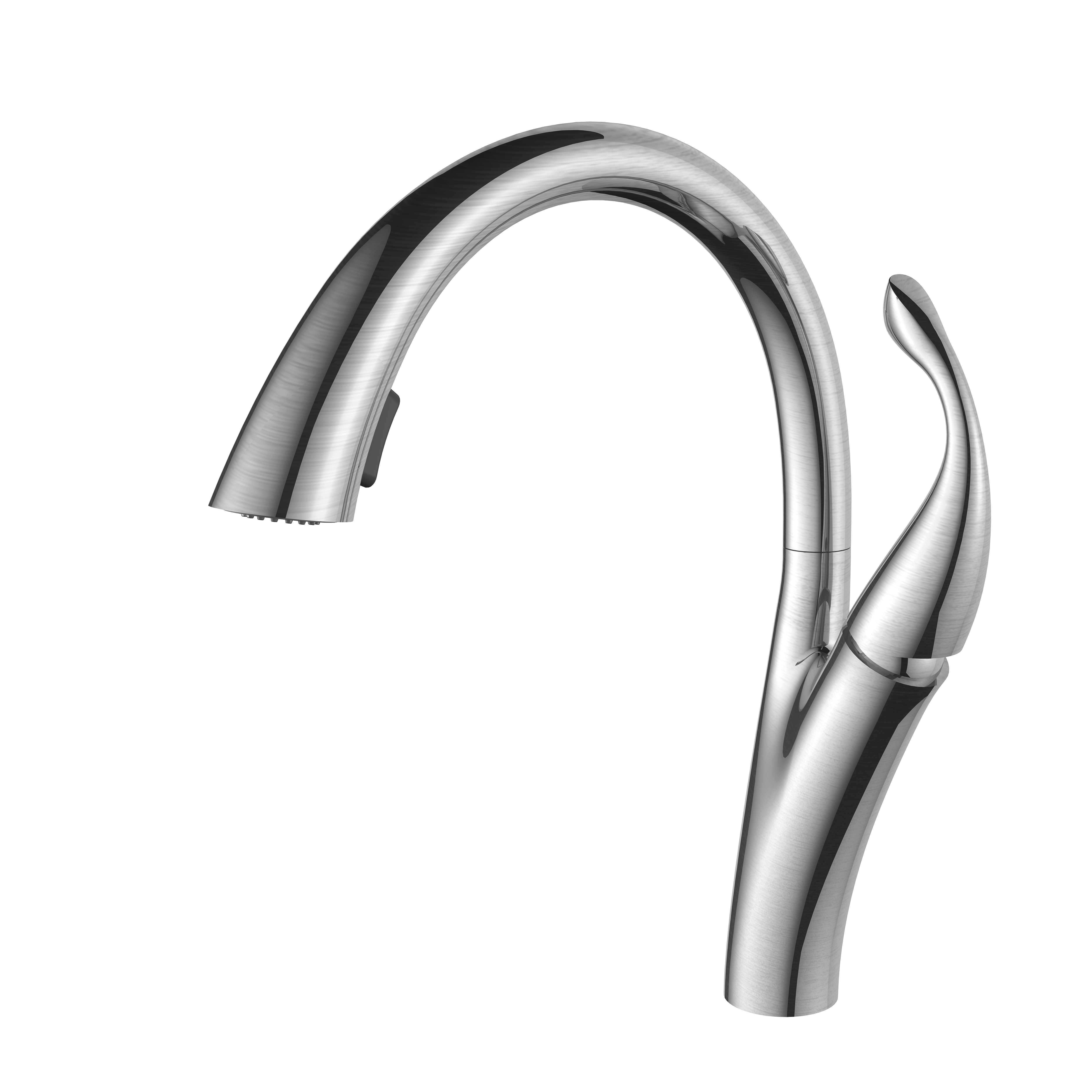 Cisne, nuevo diseño, grifo de cocina extraíble, manija única 