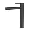 Grifo de lavabo de latón negro de diseño europeo de alto nivel