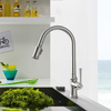 GOWO, cepillo de 360 ​​grados, grifos extraíbles de níquel cromado dorado para cocina, mezclador, grifo de cocina