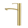 Nuevo grifo de lavabo de diseño dorado