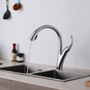 Grifo de cocina extraíble de níquel cepillado de una sola palanca