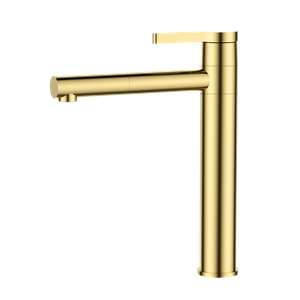 Grifo de lavabo de latón dorado de diseño europeo 