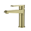 Cuello largo vendedor caliente del grifo del lavabo del latón del oro del diseño de la moda